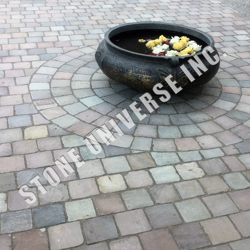 Driveway Pavers Antique Brown Rock Face (West)