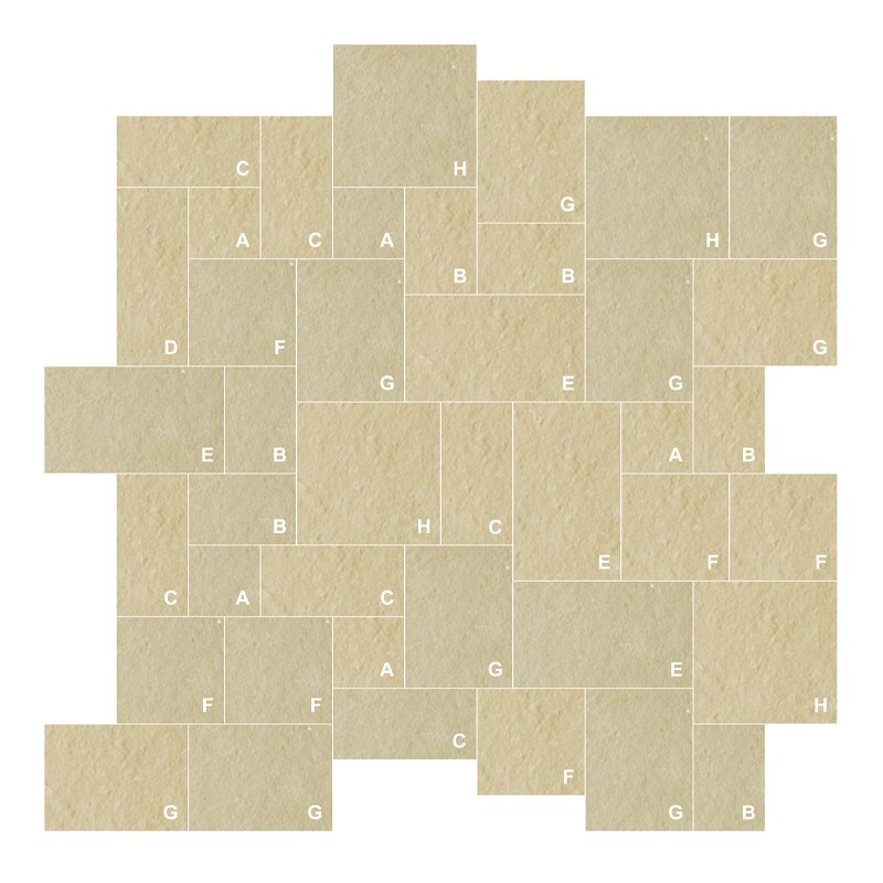 Paver Ashlar Pattern French Vanilla (East)