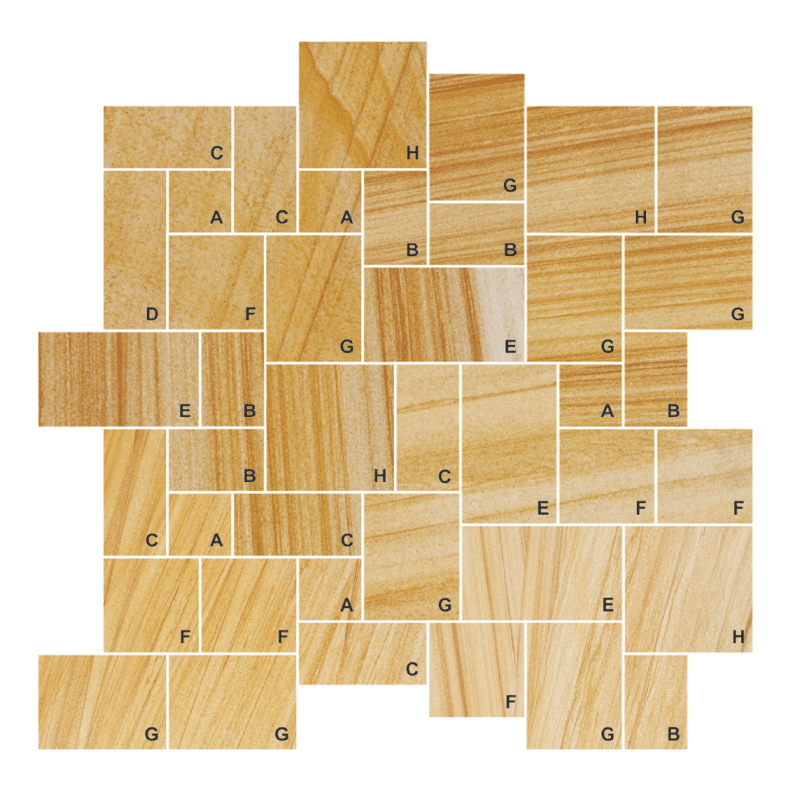 Paver Ashlar Pattern Teakwood (East)